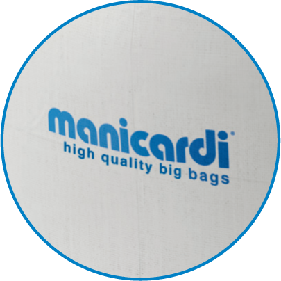 WORKI TYPU BIG BAG MANICARDI® mogą być personalizowane nadrukiem logo klienta do 4 kolorów z 4 stron.